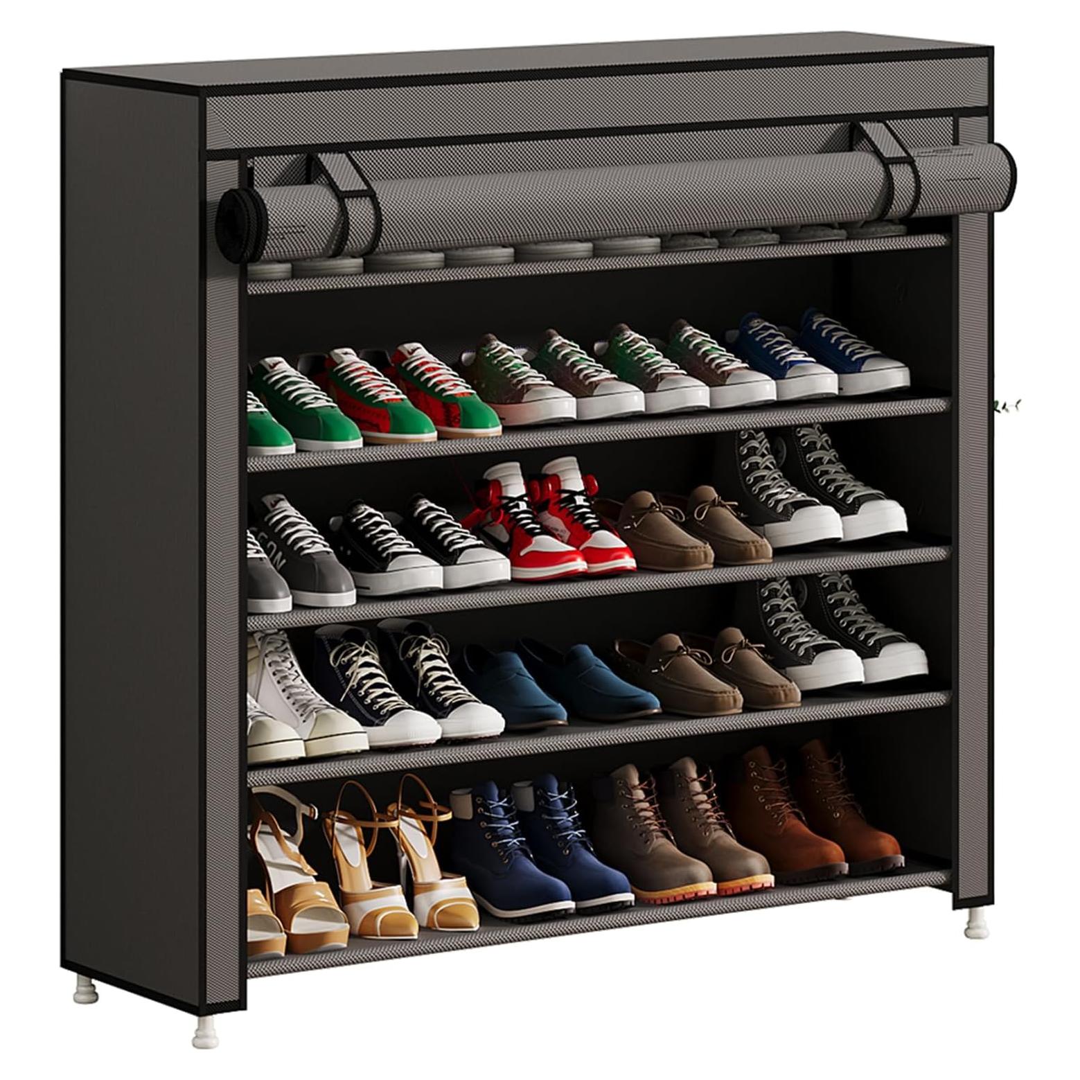 Organizador de Zapatos Calmootey 5 Niveles 25 Pares Gris