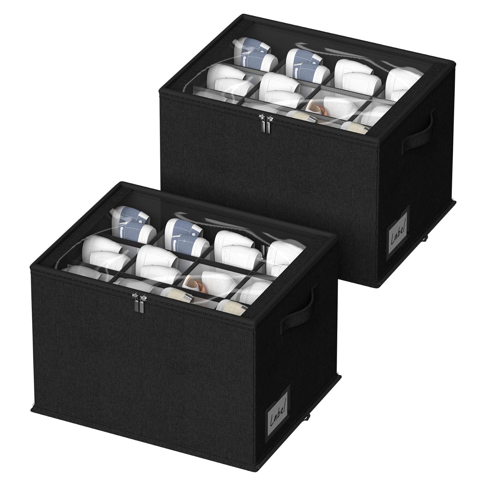 Organizador de Zapatos CYhom 2 Piezas 42x32x31cm Negro