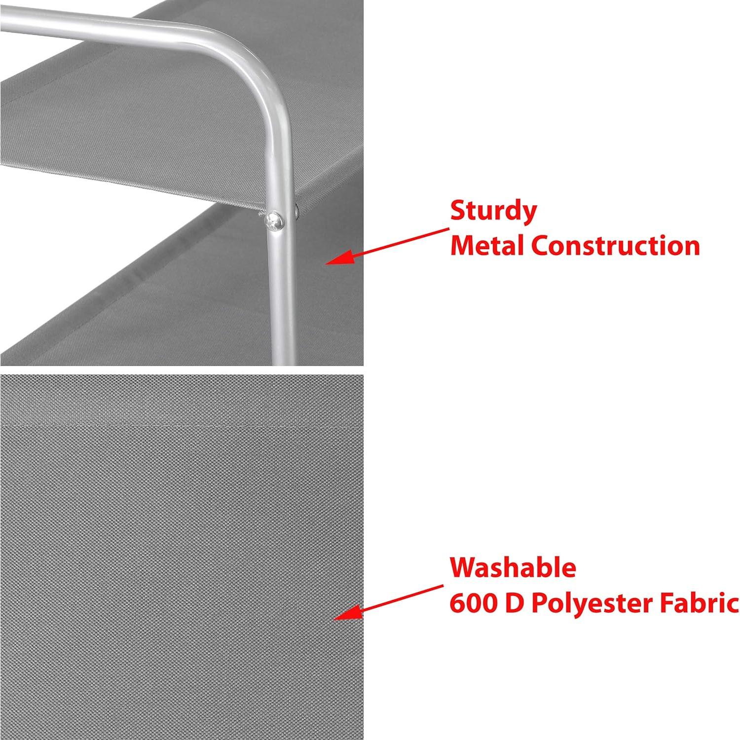 Estante Organizador de Zapatos 3 Niveles Simple Houseware Gris - Soporta 9 a 16 Pares, Metal Resistente