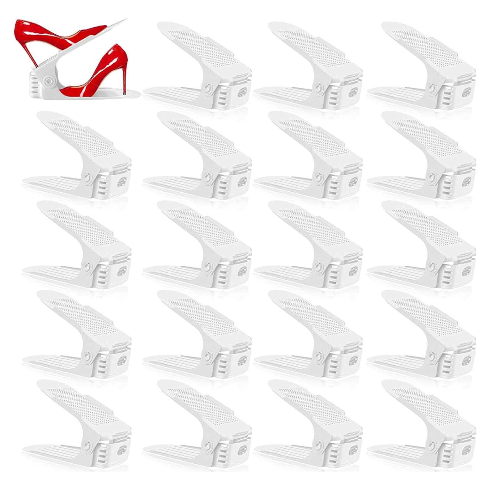 Organizador de Zapatos Monlity - Paquete de 20 Apiladores Ajustables