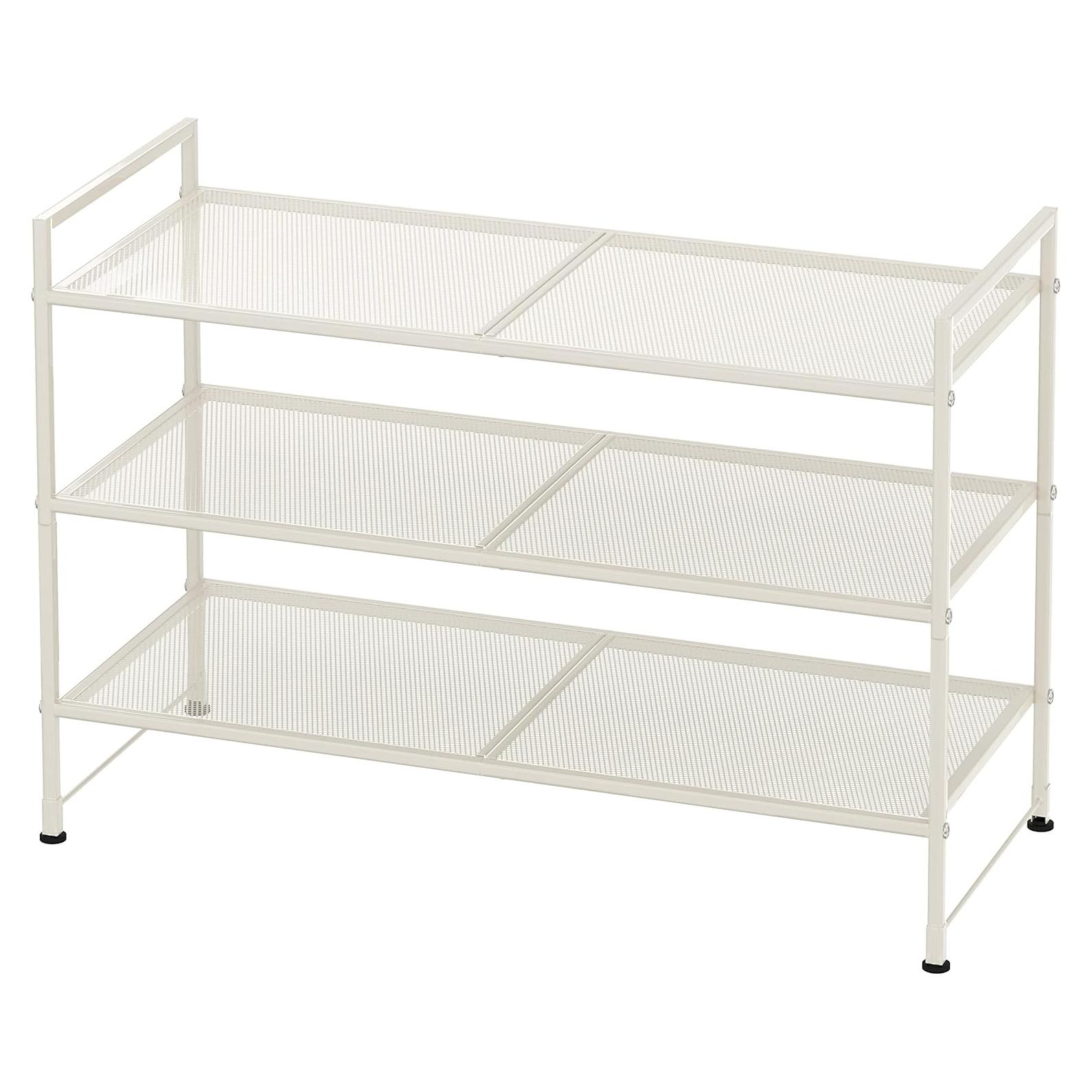 Estante para zapatos apilable Simple Houseware 3 niveles blanco