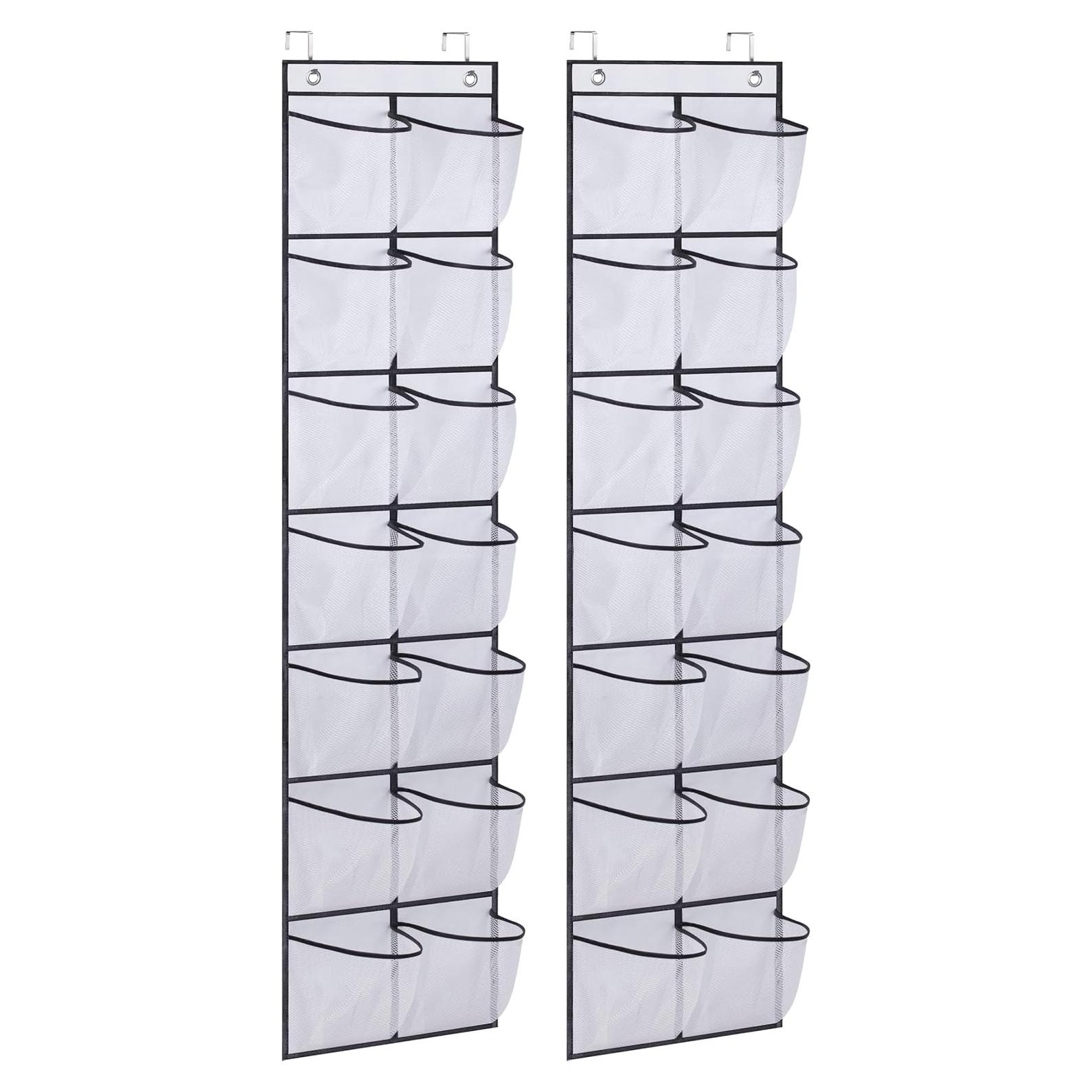 Organizador de Zapatos MISSLO 14 Bolsillos Blanco 2 Paquetes