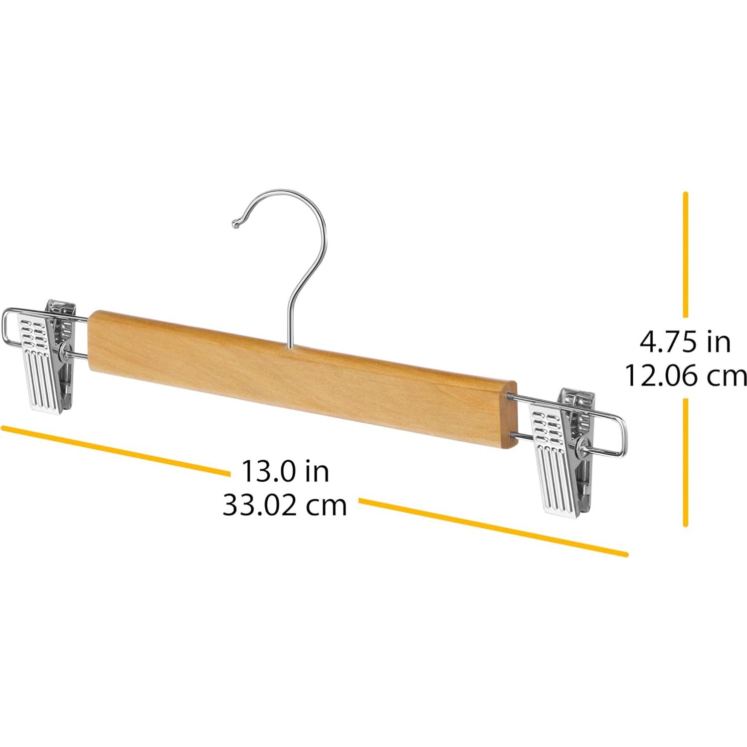 Perchas de Madera para Falda Whitmor - Juego de 4 Clips