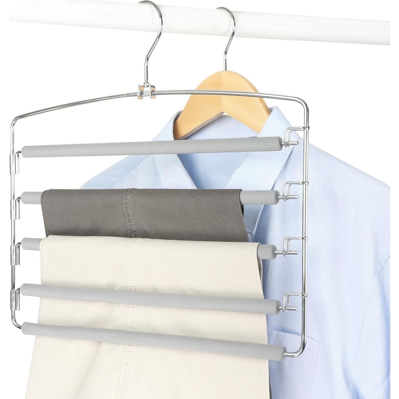 Perchas para Pantalones TOPIA HANGER 2 Paquete Ahorra Espacio