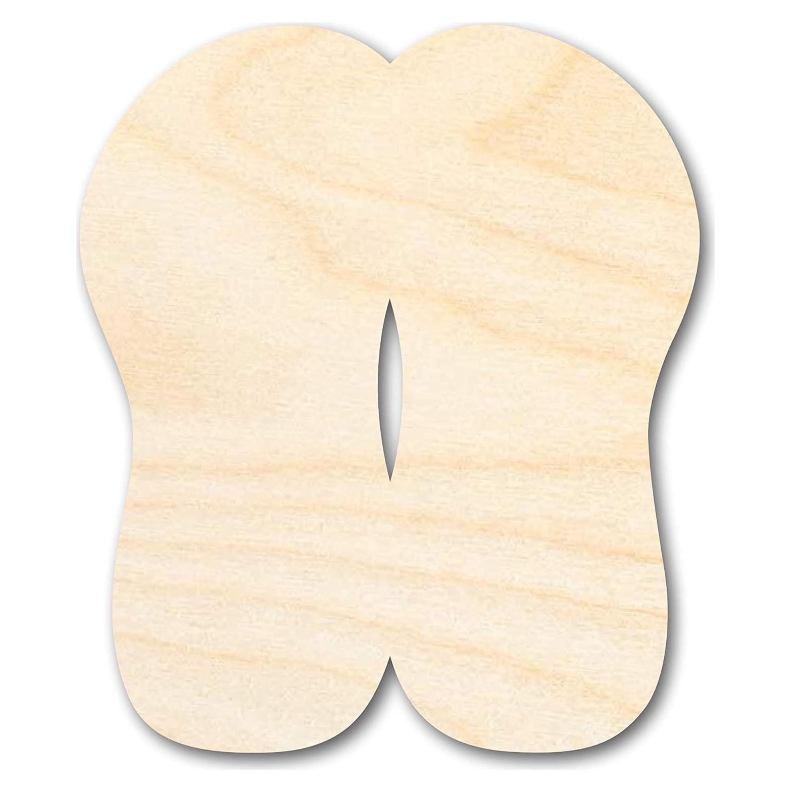 Sandalias de Madera Sin Terminar 24 Hour Crafts 25.4 cm