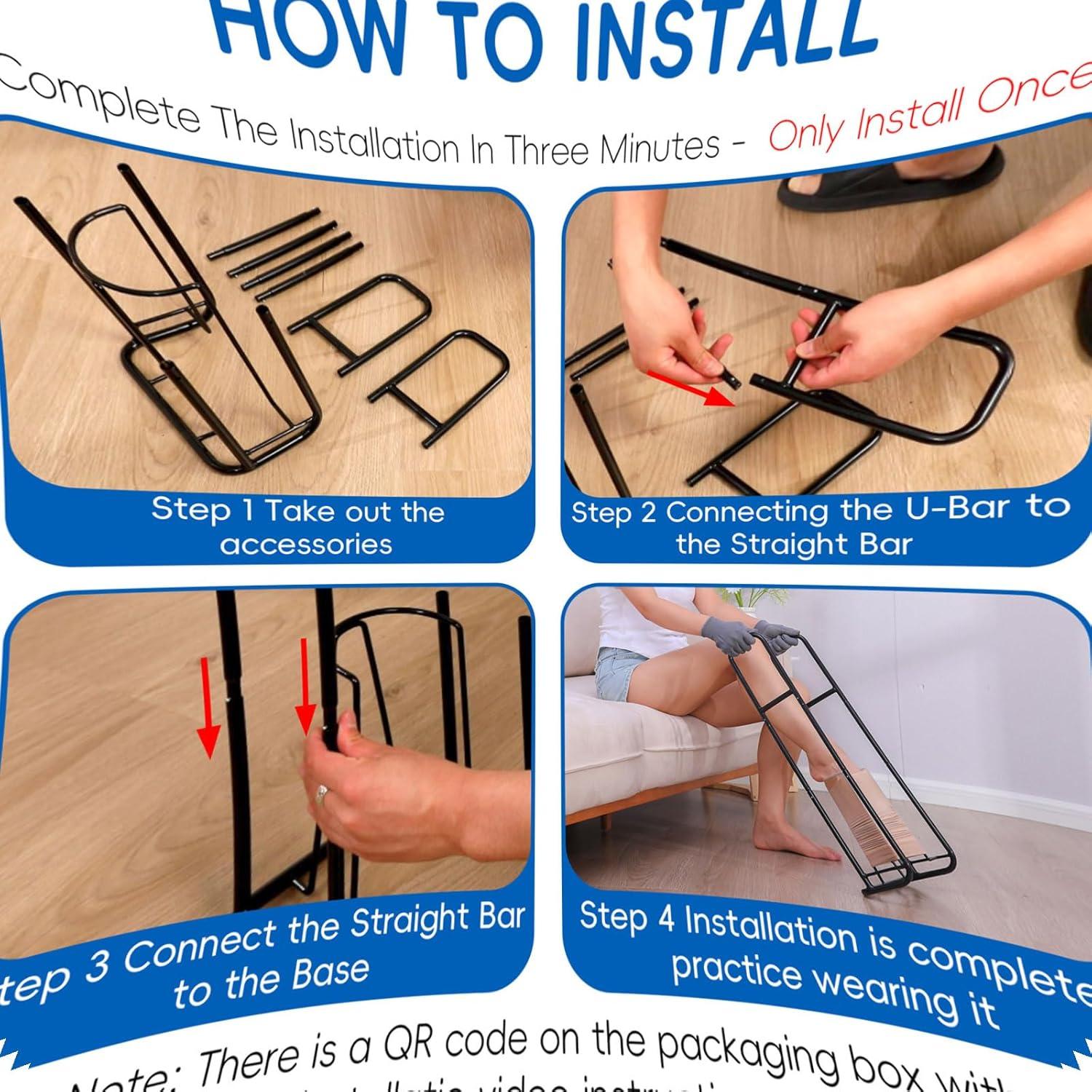 Dispositivo para Poner Medias de Compresión JFMkaer Extra Grande