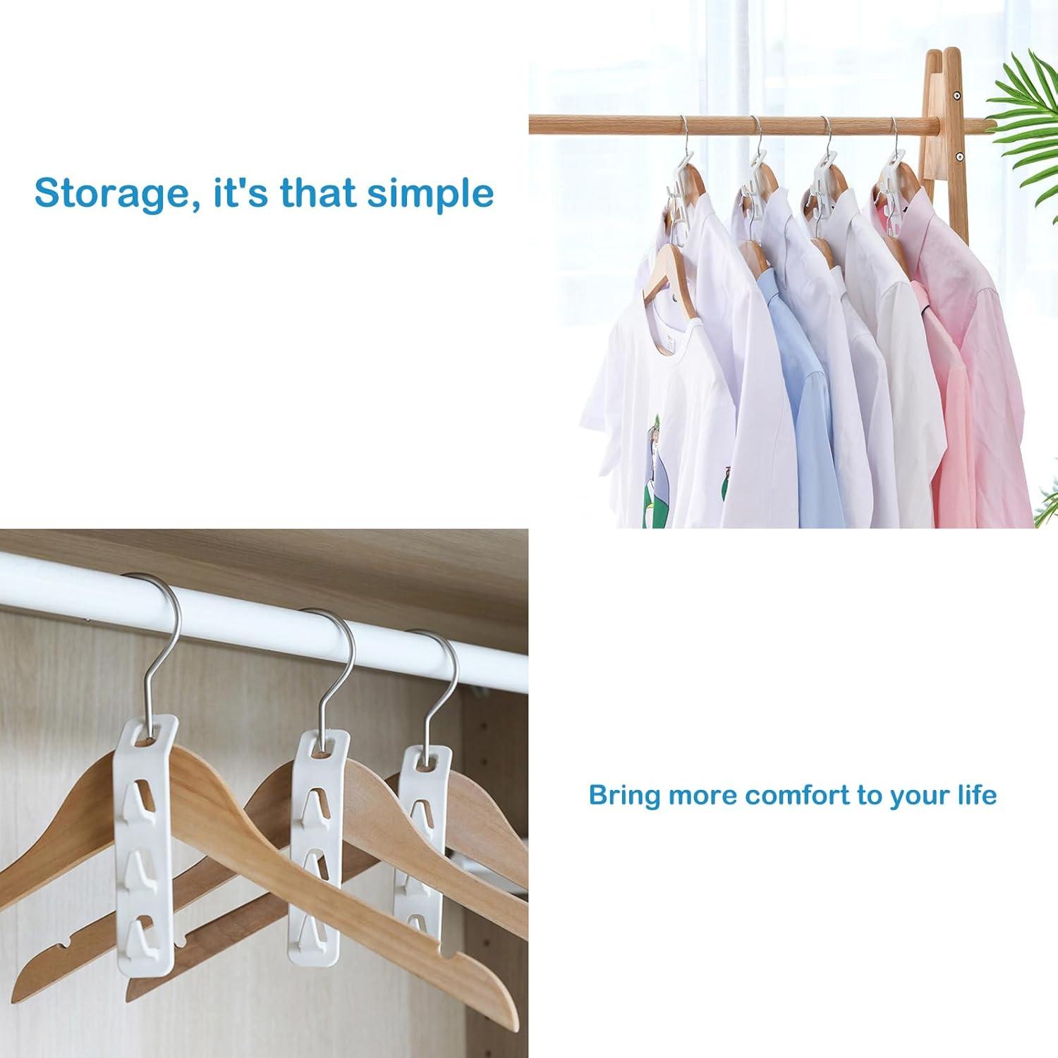 4 Ganchos Conectores para Perchas LixiongDog Ahorra Espacio