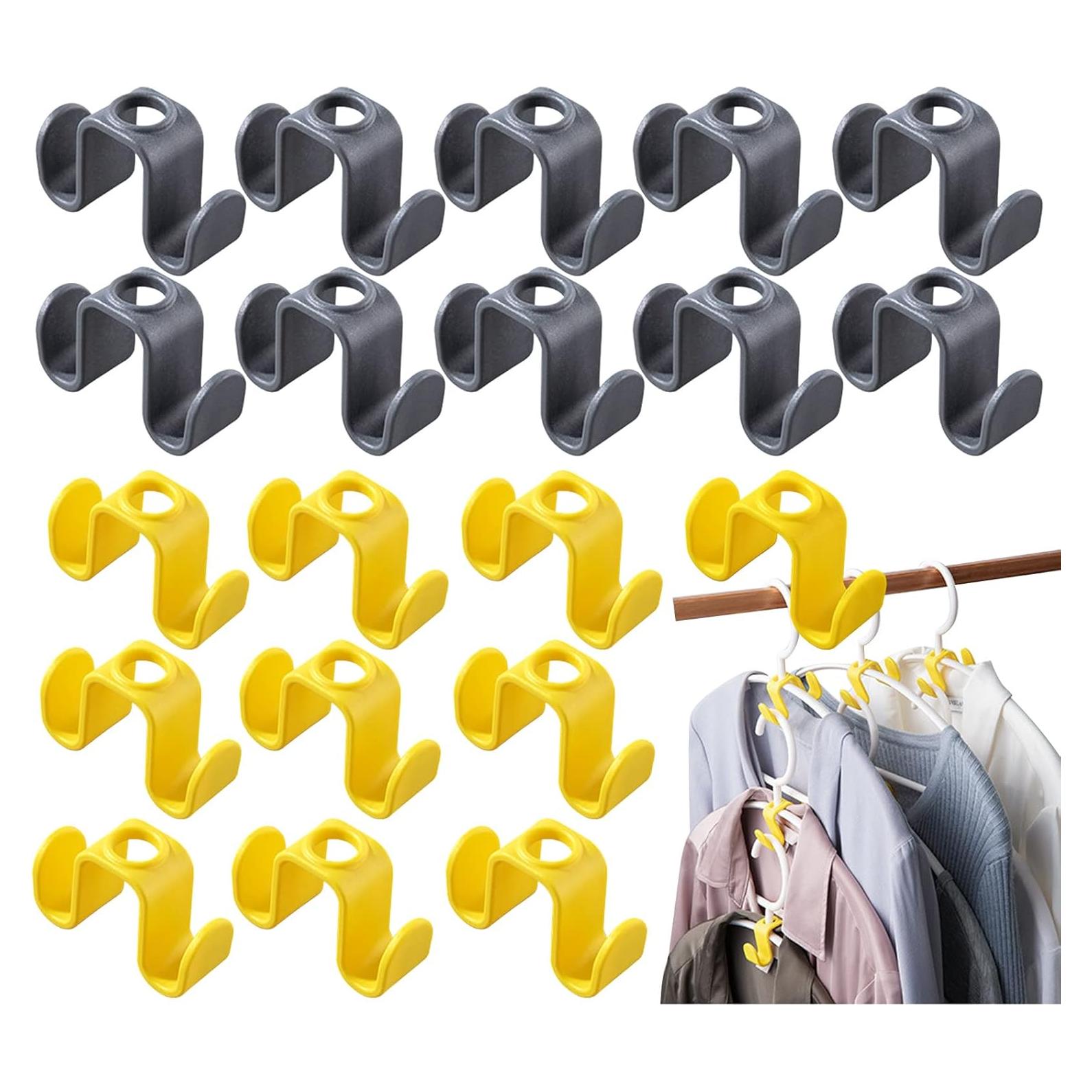 40 Ganchos Conectores de Perchas JYSILIYH Alta Resistencia