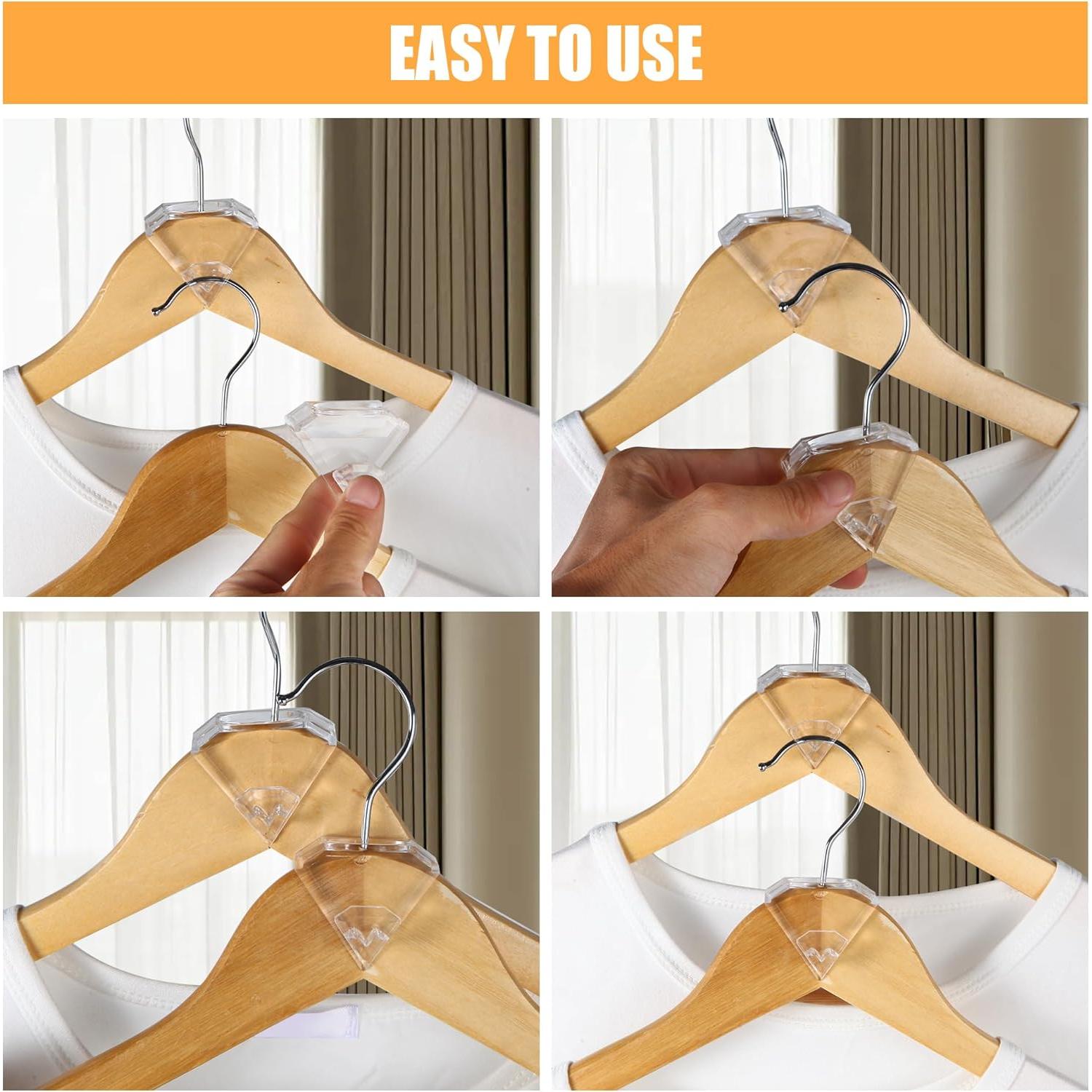 Ganchos Conectores de Perchas SLMT 30 Pack Transparente