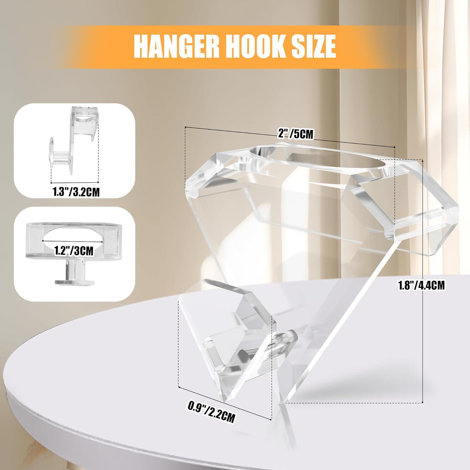 Ganchos Conectores de Perchas SLMT 30 Pack Transparente