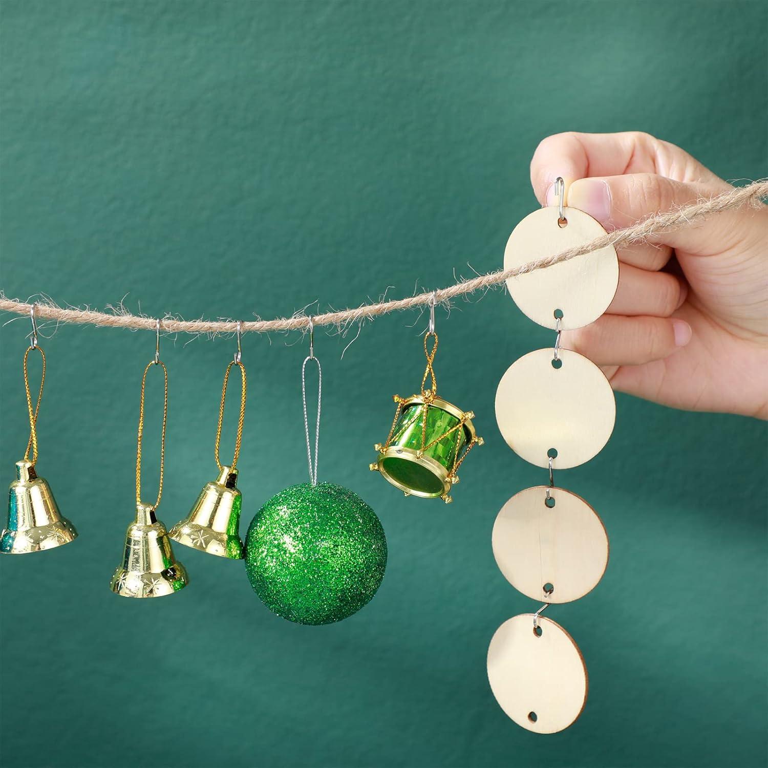 100 Ganchos en S Pequeños Shappy para Colgar Joyería Plata