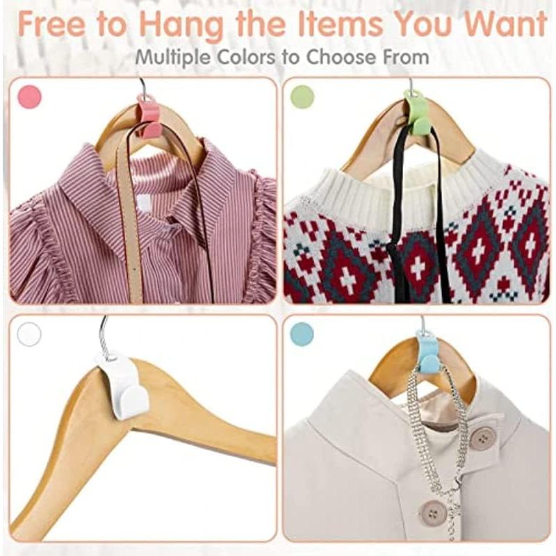 40 Ganchos Conectores para Perchas THE PERFECT PART - Ahorro Espacio