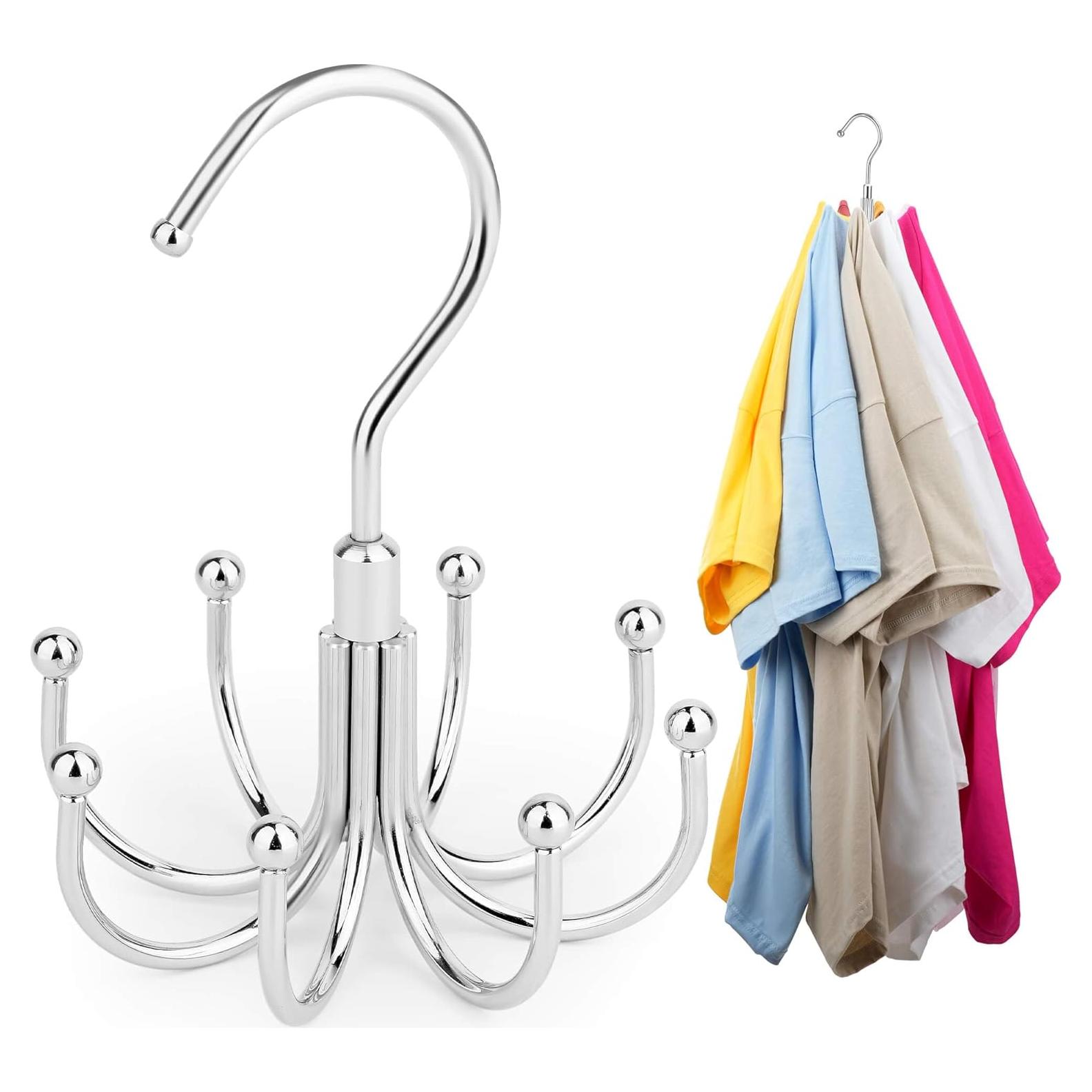 Perchas Ahorra Espacio ZEDODIER 2 Paquete Metal Plata 16 Ganchos