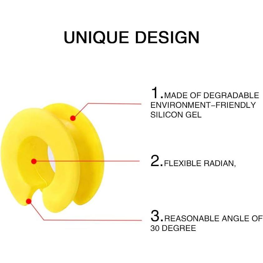 Ganchos de Percha de Silicona Antideslizantes Esowemsn - 6 Piezas