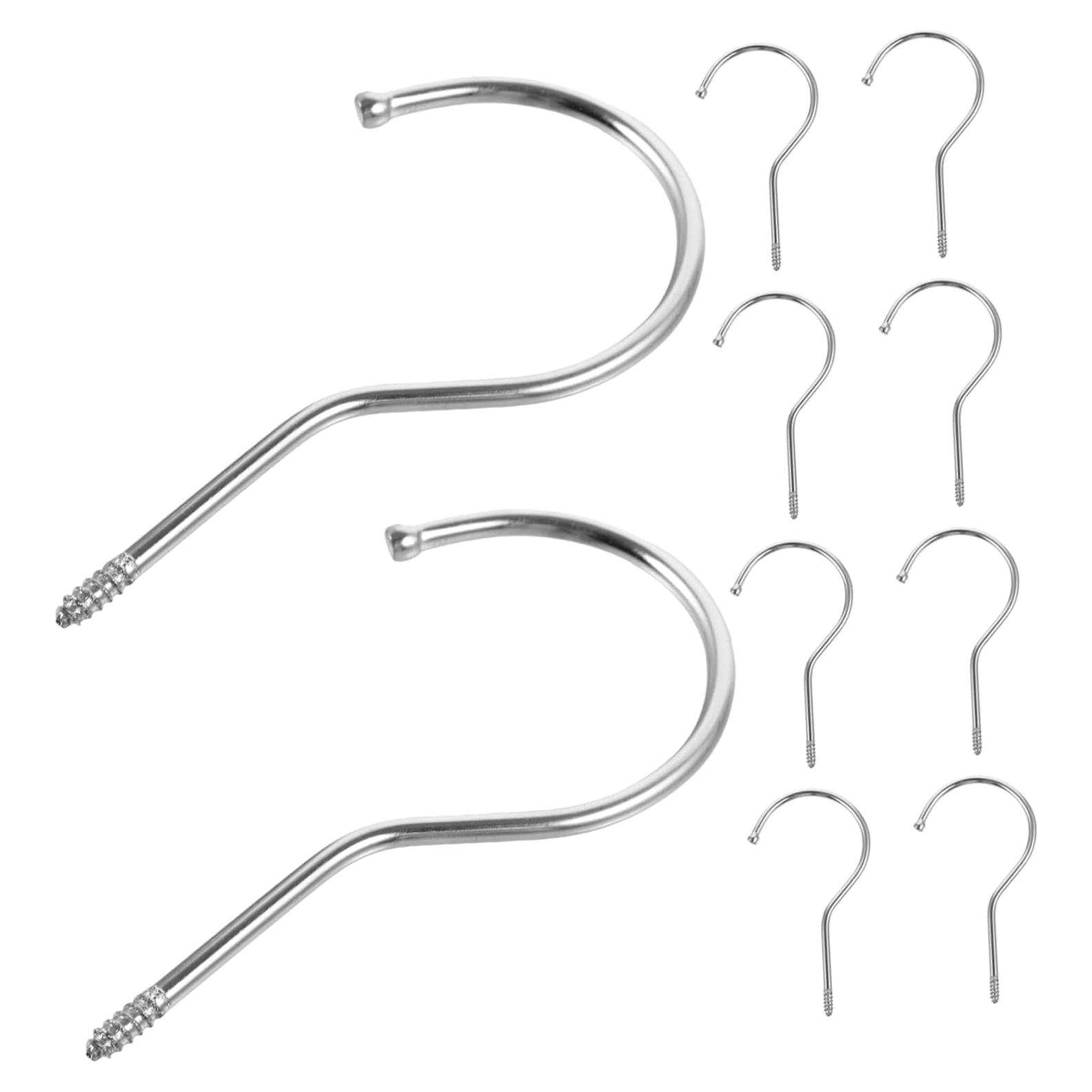Ganchos de Percha GLEAVI 10pcs Acero Inoxidable Multifuncionales