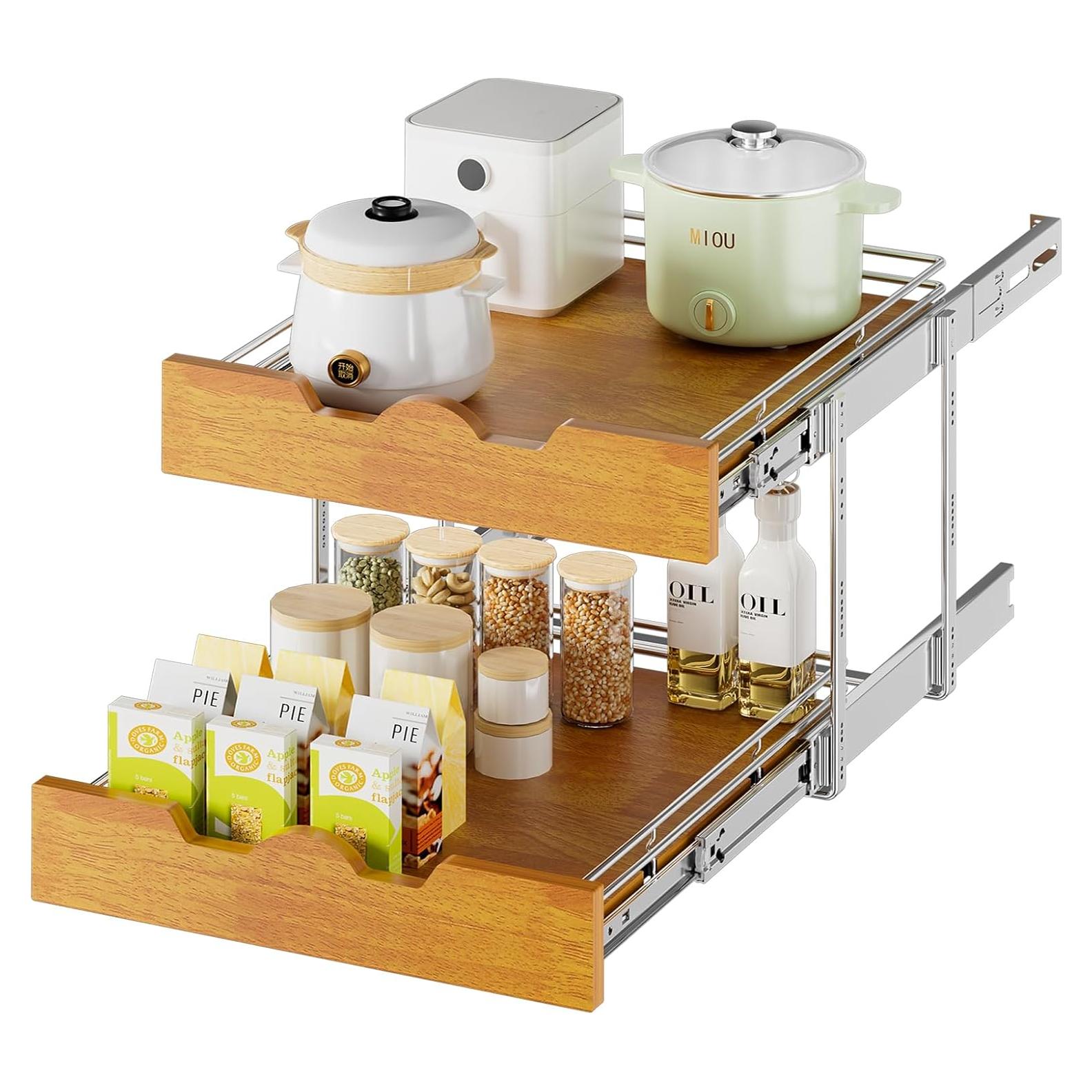 Organizador de Gabinete Extraíble DINDON 2 Niveles 46.7x53.3 cm