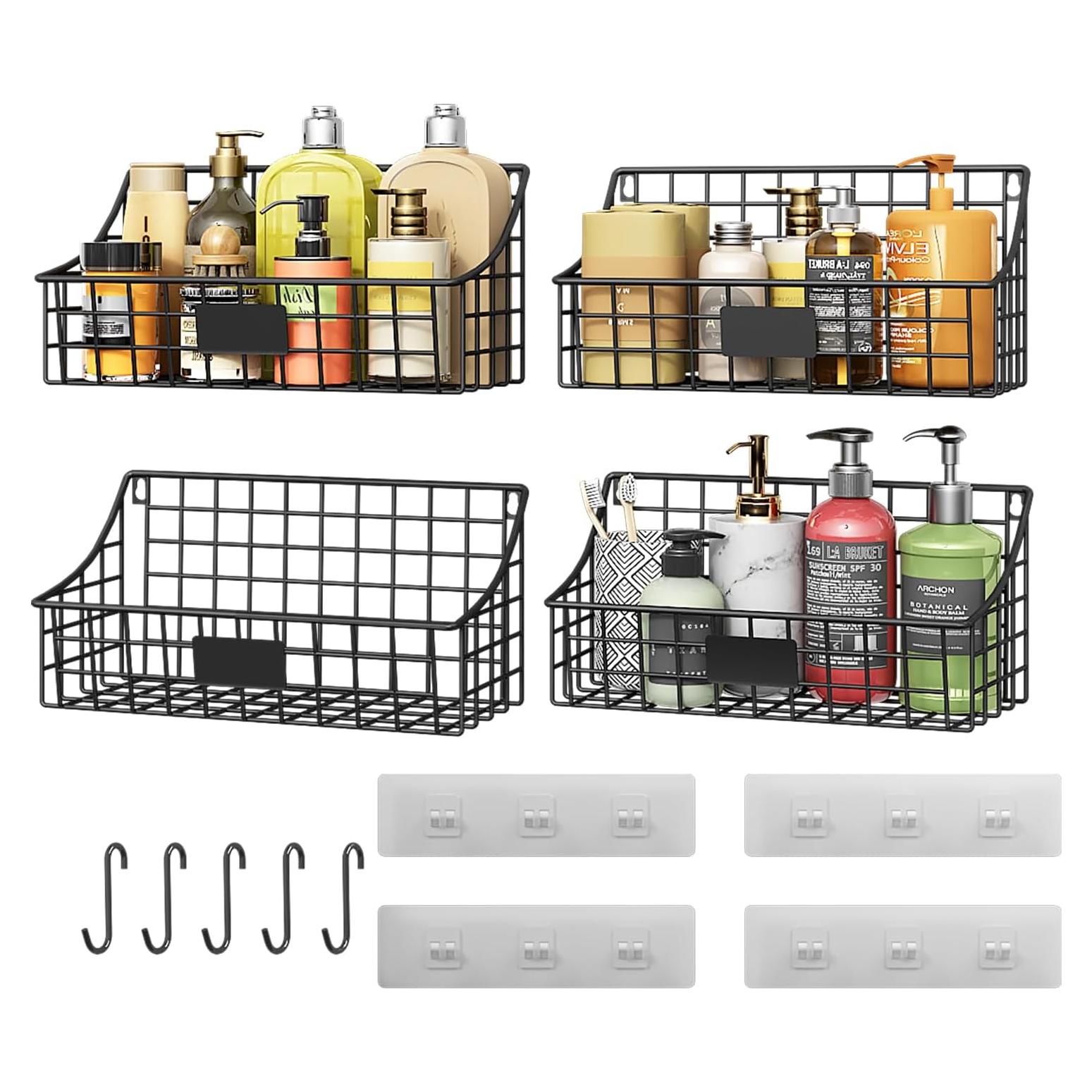 Cestas Colgantes de Alambre Sonyabecca 4 Pack para Baño y Cocina