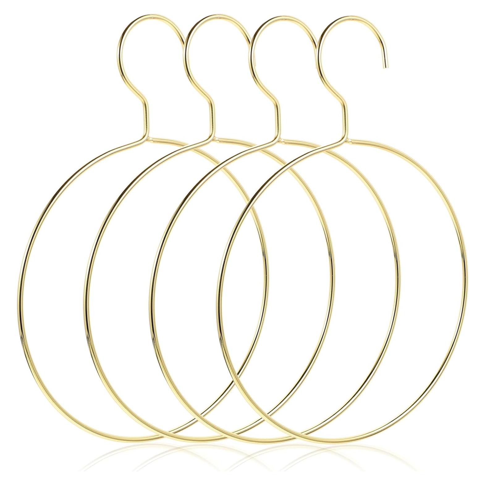 Perchas Doradas para Bufandas PRETYZOOM - Organizador de Closet