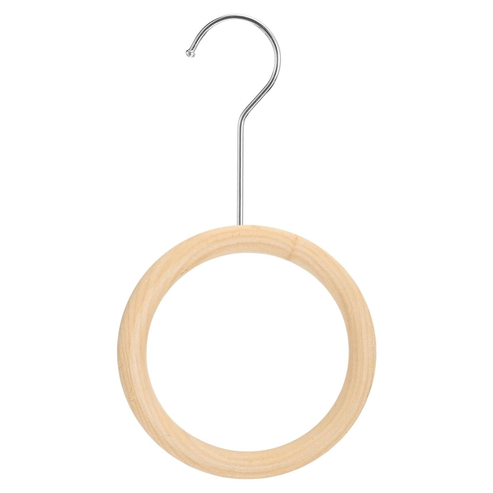 Anillo de Bufanda uxcell 15cm Madera Plata Organizador