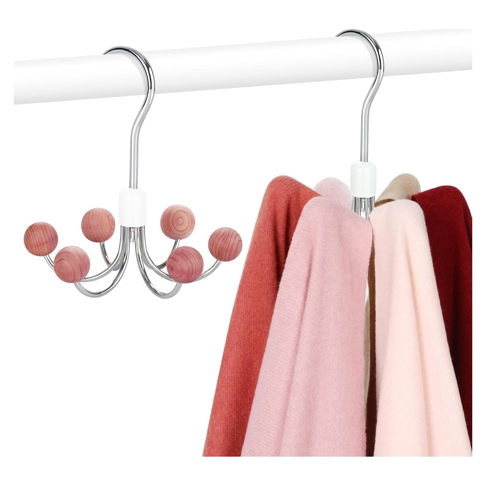 Perchas Giratorias TOPIA HANGER 2-Pack con Bolas de Cedro