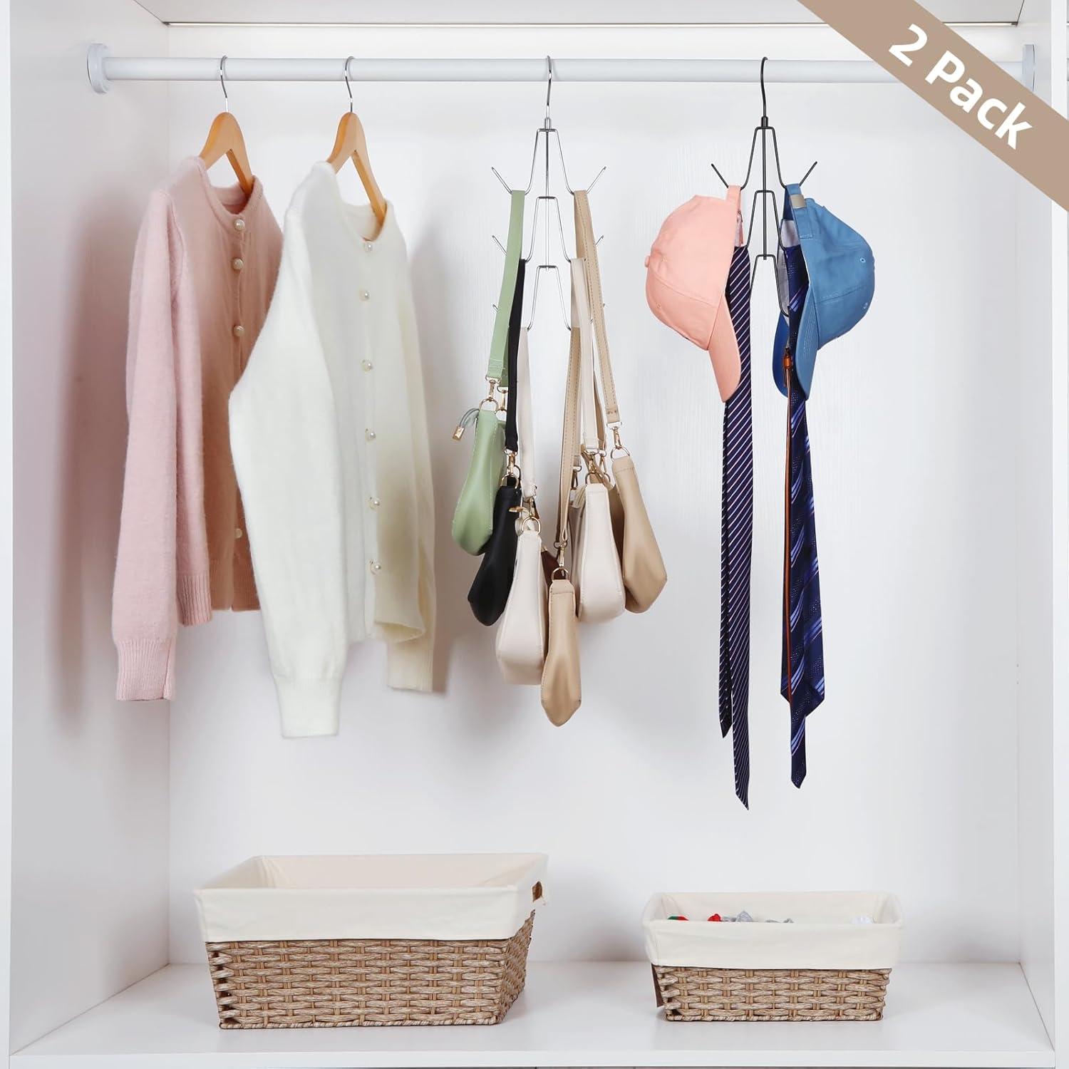 Organizador de Bolsos TOPIA HANGER 2-Pack Metal Negro