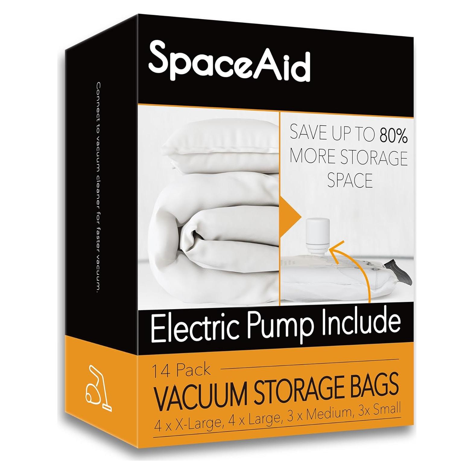 Bolsas de Almacenamiento SpaceAid 14 con Bomba Eléctrica