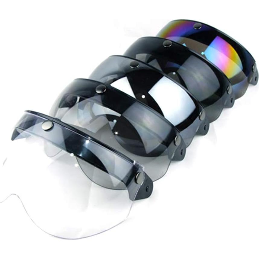 Casco Abierto WANCAR Estilo Piloto Retro con Visera Universal