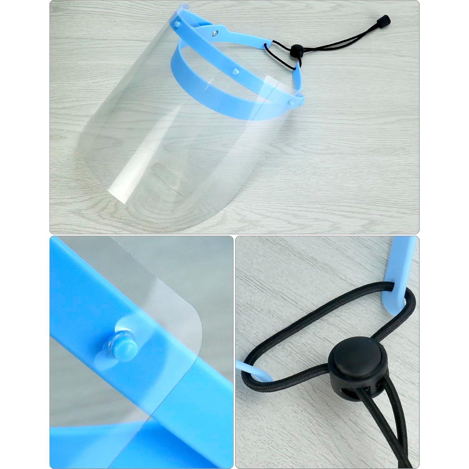 Escudos Faciales de Seguridad QWORK, Reutilizables y Antivaho