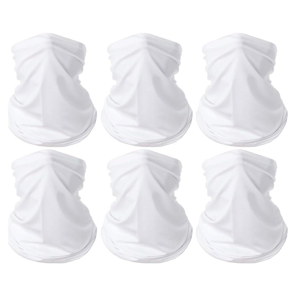 6 Piezas Gaiter Facial UV Transpirable para Hombres y Mujeres
