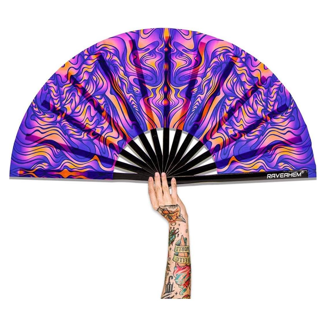 Ventilador de Mano Plegable Raveahem de Bambú 34 cm