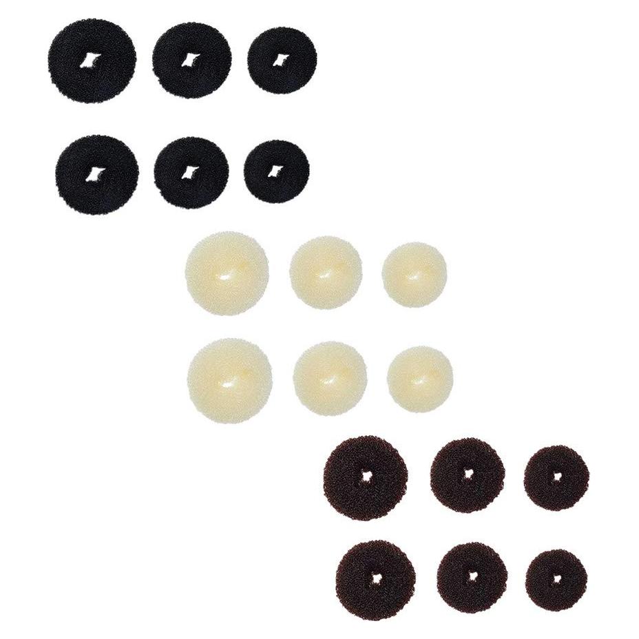 Juego de 18 Fabricantes de Moño de Dona SZMWL - 3 Tamaños