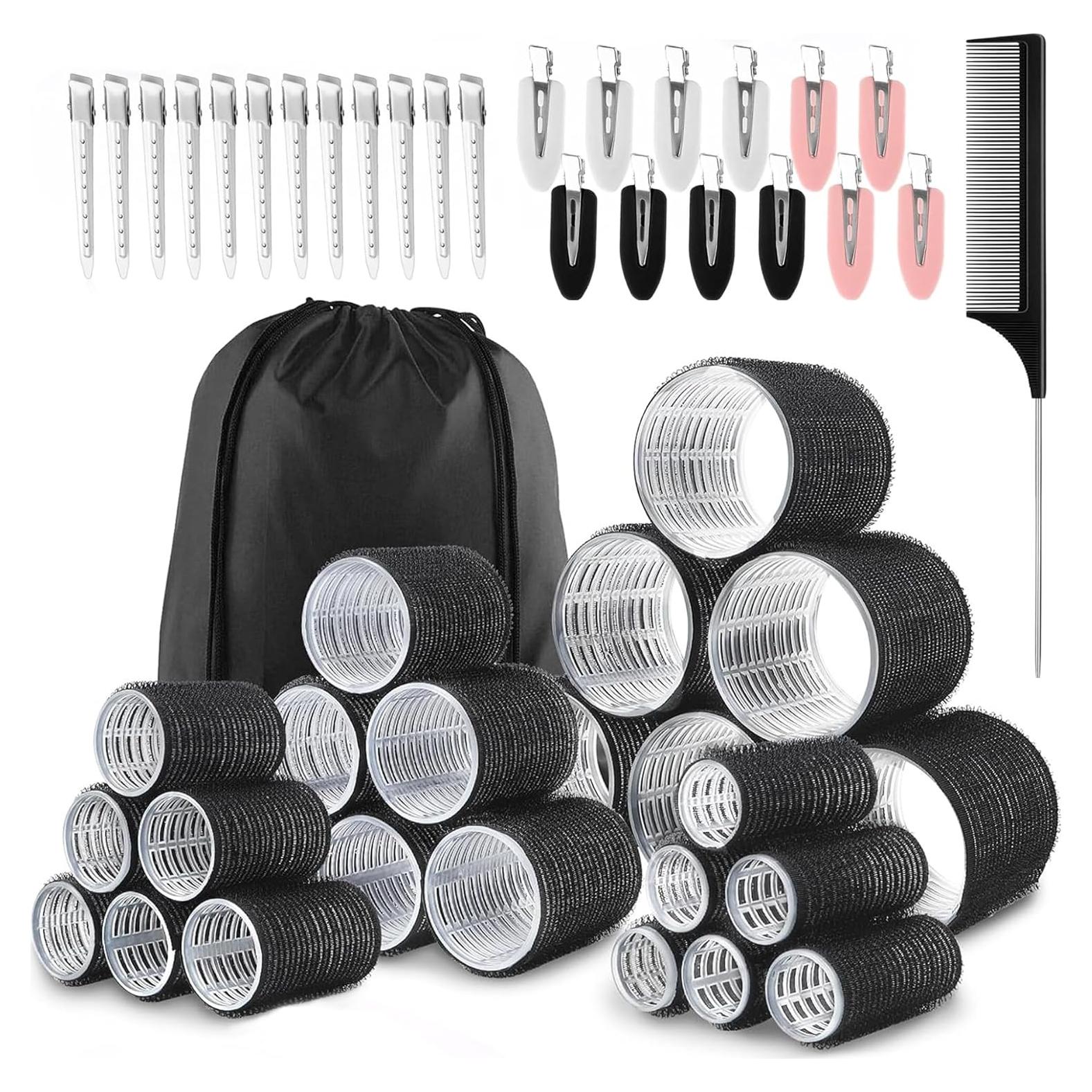 Juego de 50 Rulos Autoadhesivos Caija-H para Cabello