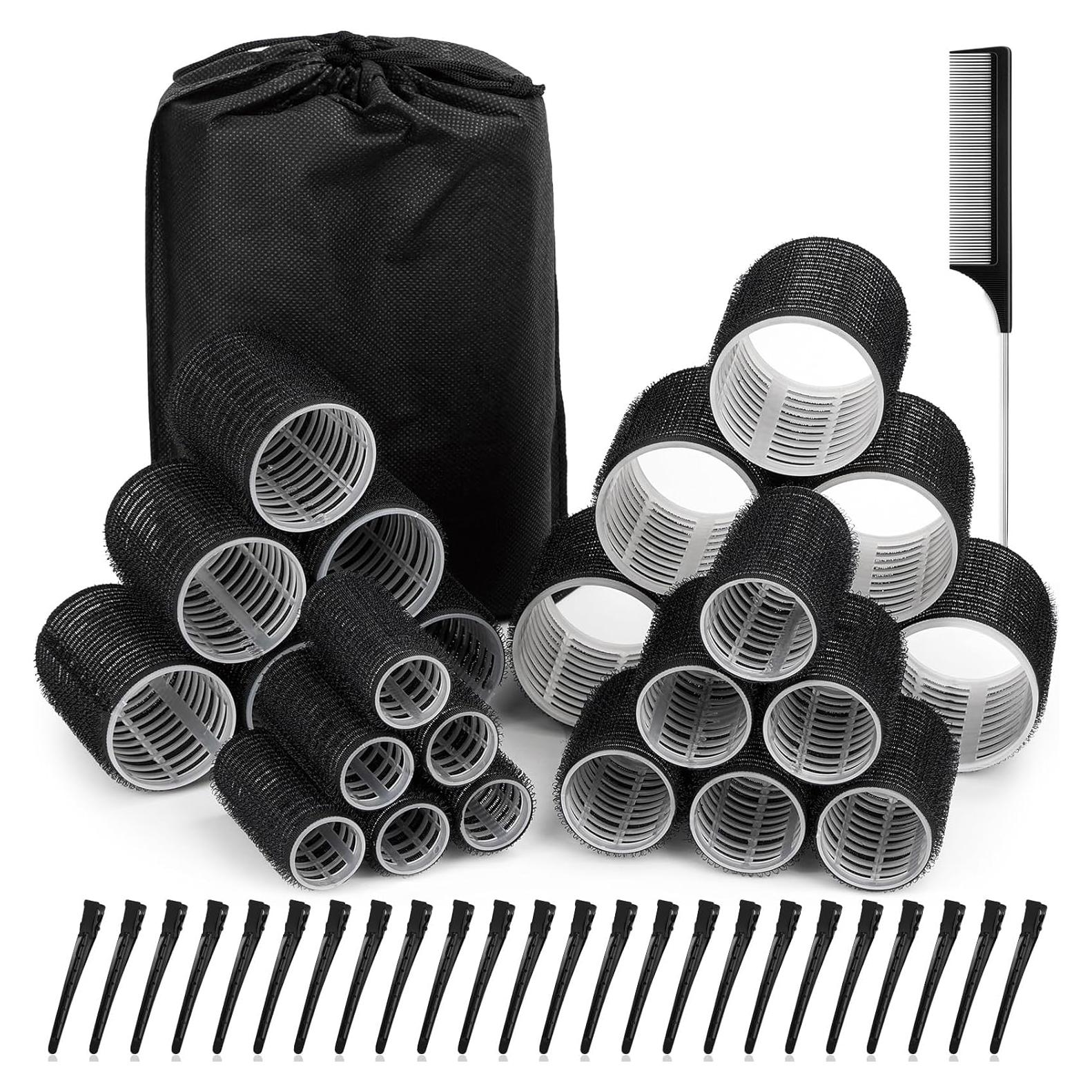 Juego de Rulos para Cabello Selizo - 50 Piezas con Clips y Peine