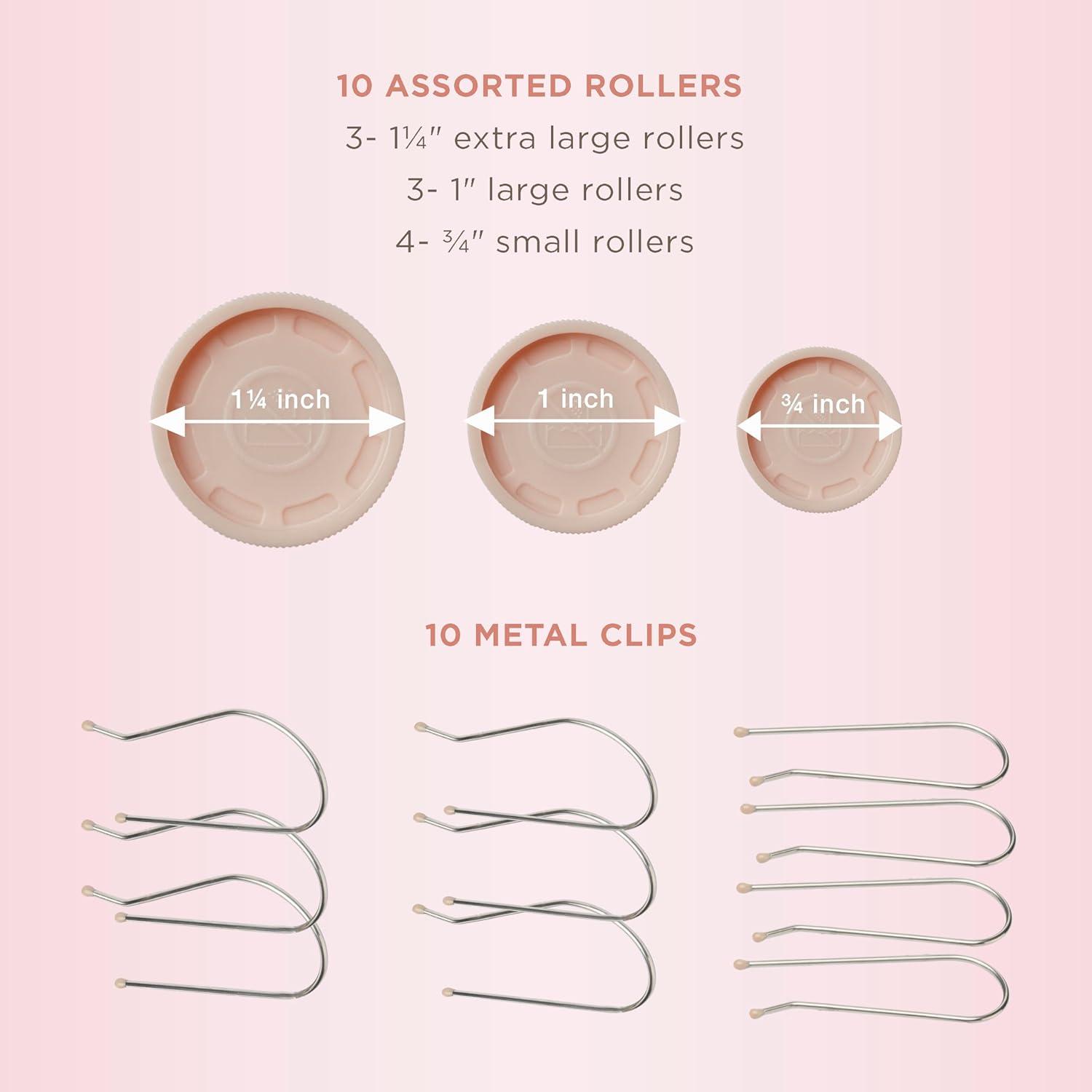 Calentadores de Rizos Compactos Conair HS10XNR - 10 Piezas