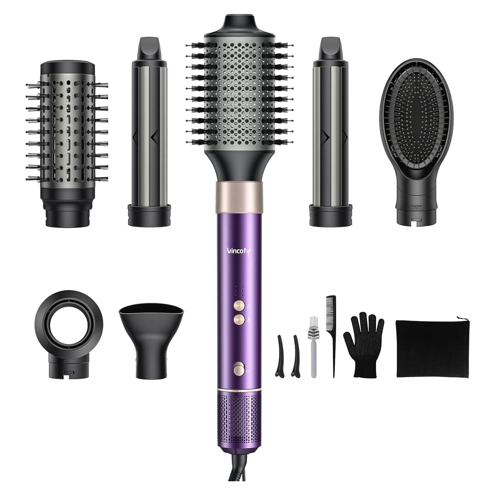 Set de Cepillo Secador de Pelo 7 en 1 Vincofy - Lavanda