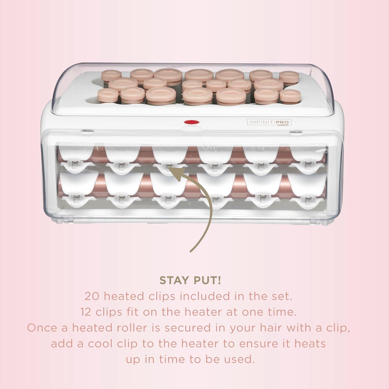 Rulos Calientes Conair InfinitiPRO - 20 Rulos Cerámicos 3 Tamaños