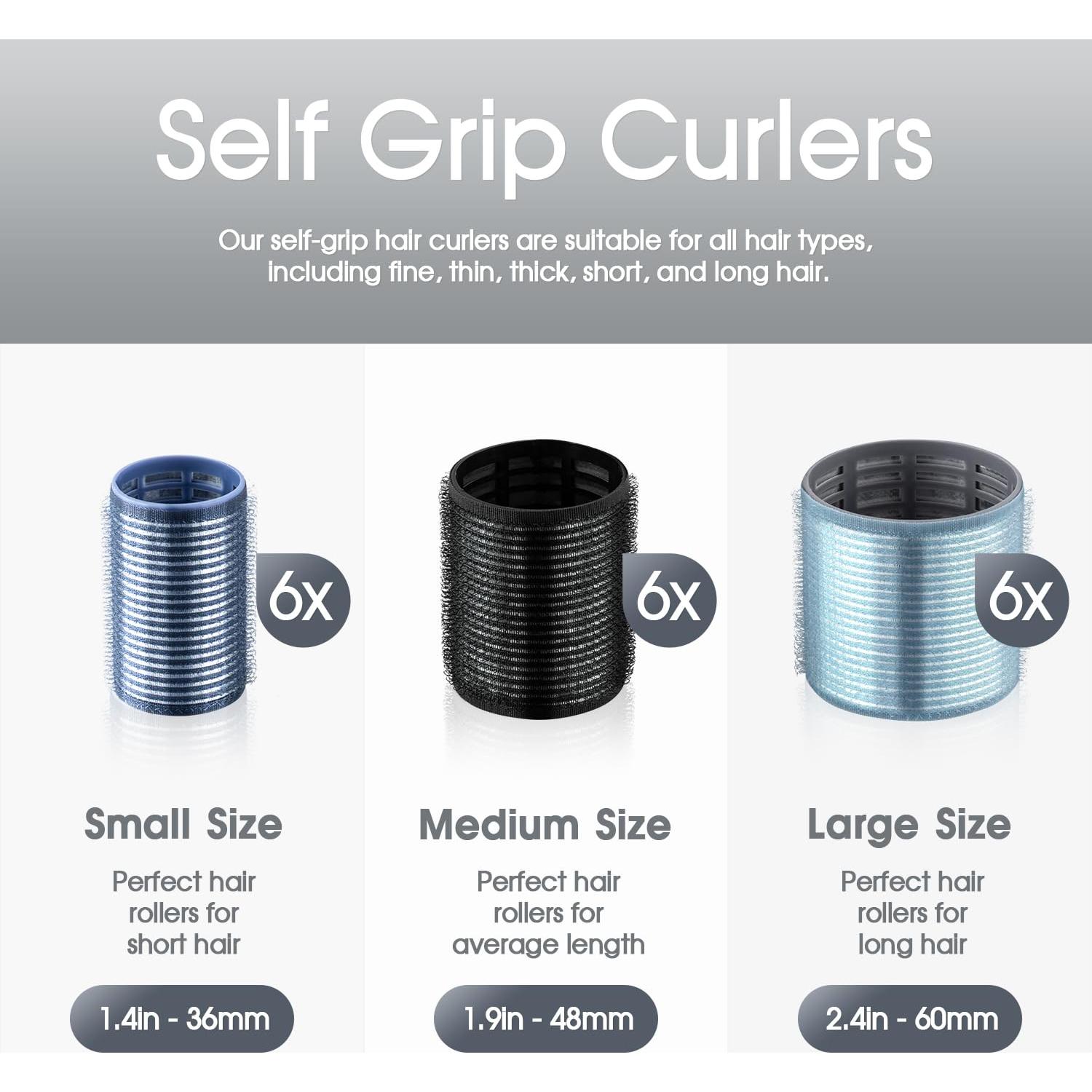 Juego de Rulos Térmicos Iónicos xnicx - 18 Rulos Autoadhesivos