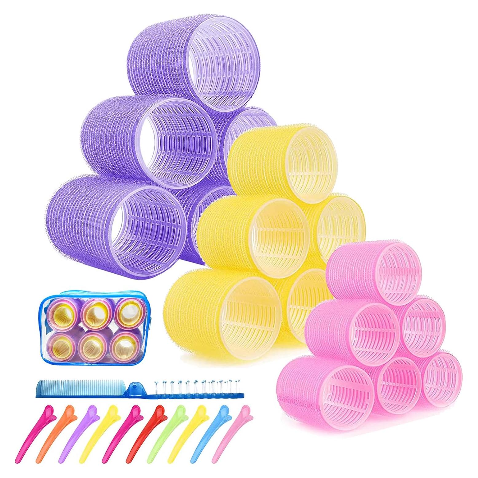 Juego de Rulos Grandes ROPIKIS 31pcs Sin Calor para Cabello