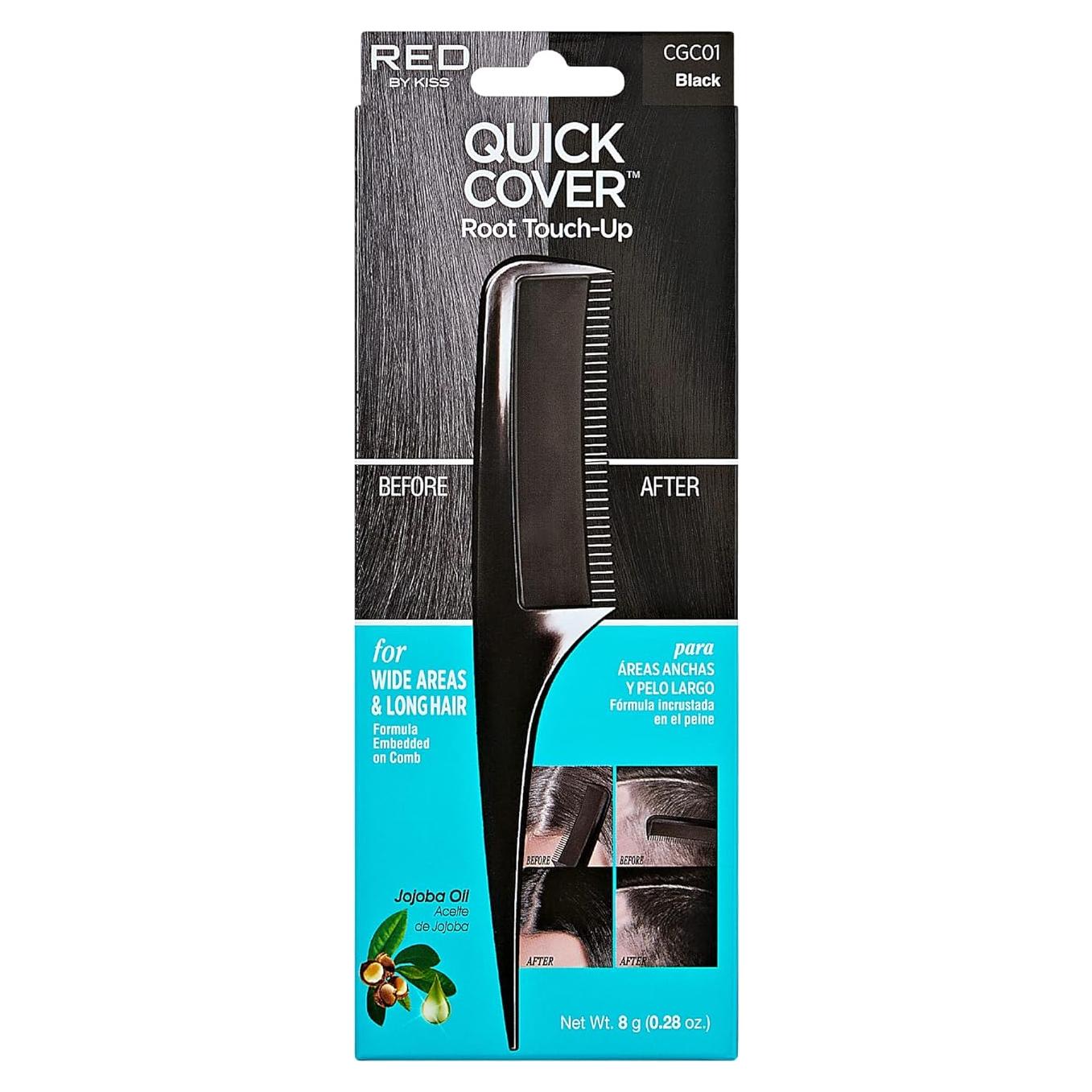 Peina Retoque Rápido KISS Tinte Temporal Negro 19cm