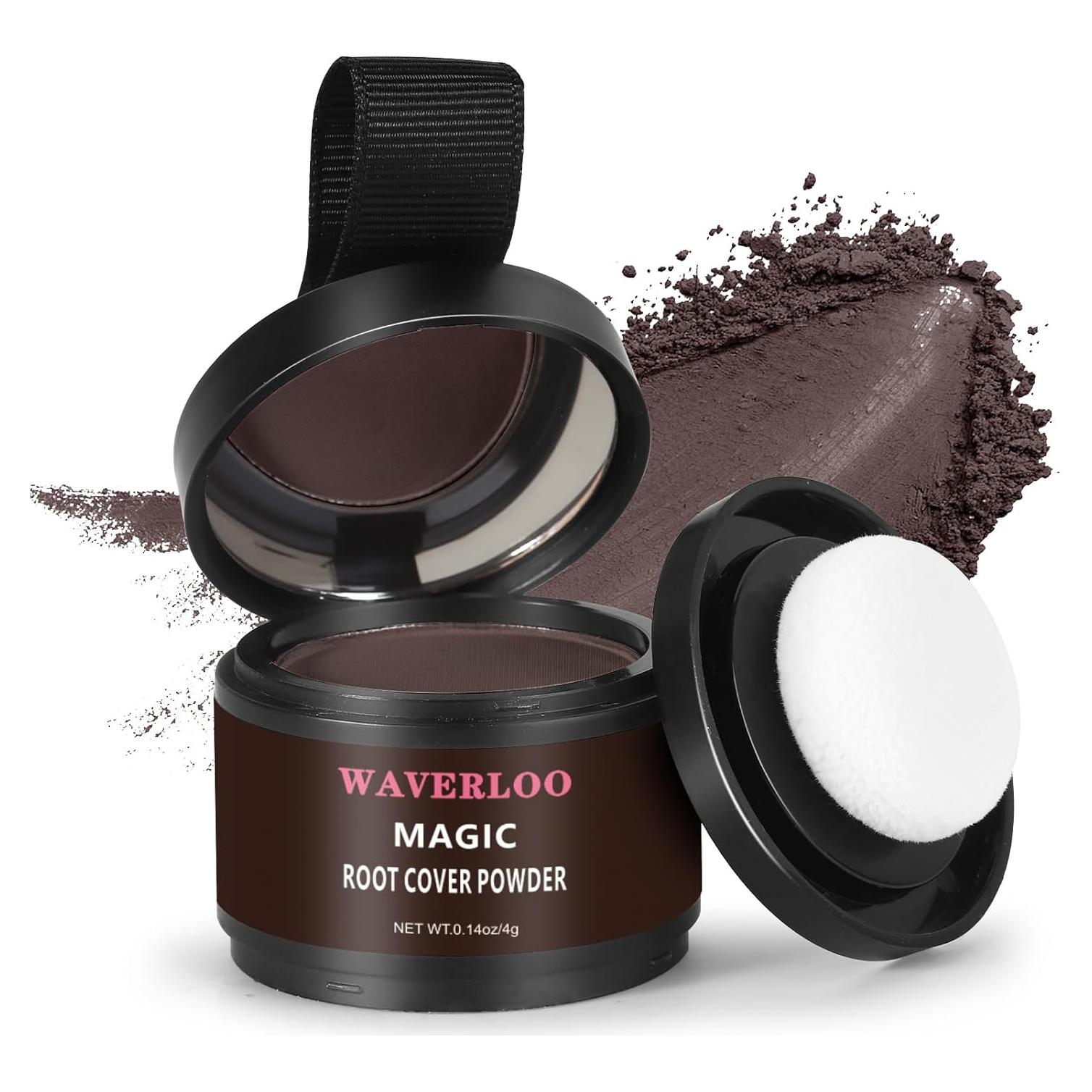 Waverloo Magic Root Cover Up - Polvo para Raíces Marrón Oscuro 28g