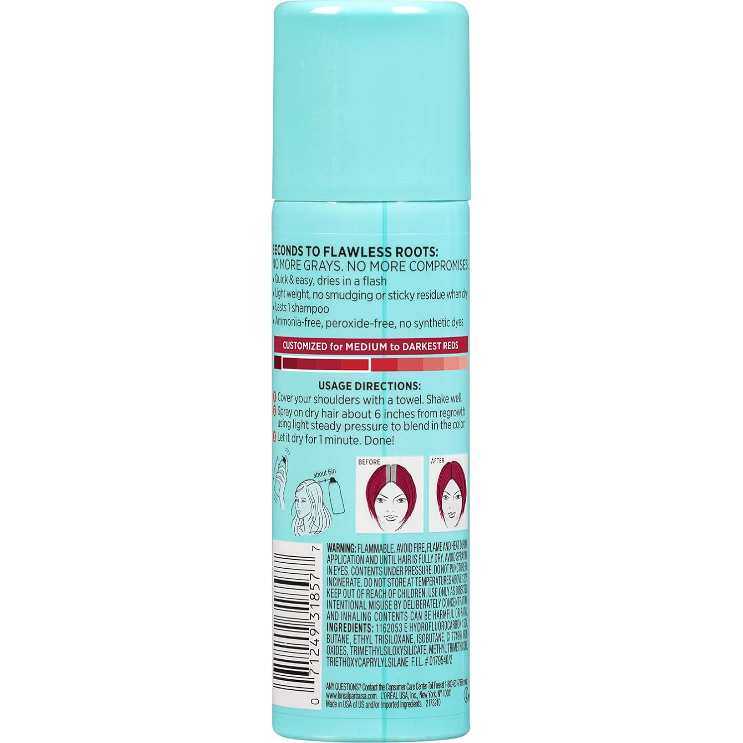 Corrector de Raíces Grises L'Oreal Paris Magic Root 118 ml Rojo