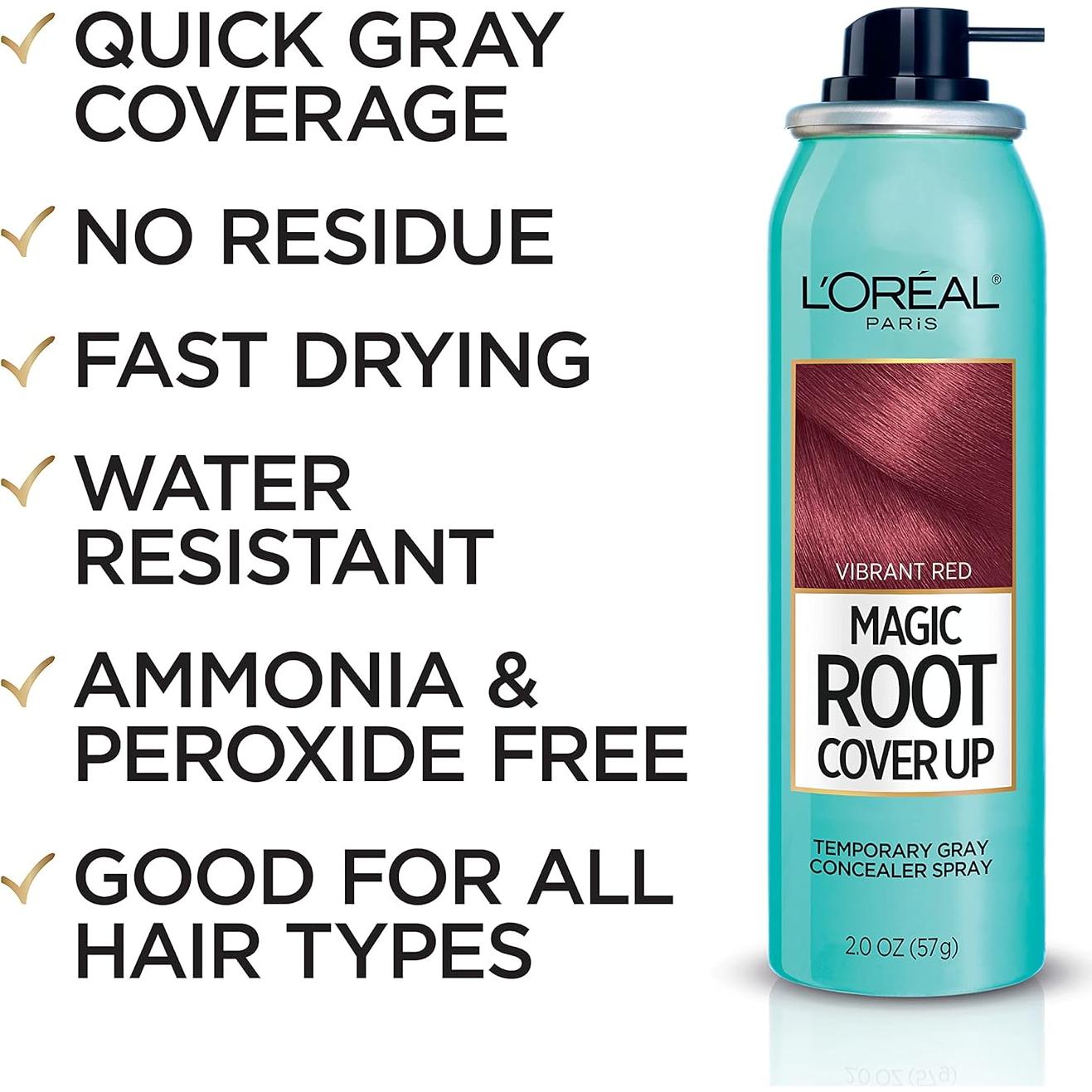 Corrector de Raíces Grises L'Oreal Paris Magic Root 118 ml Rojo