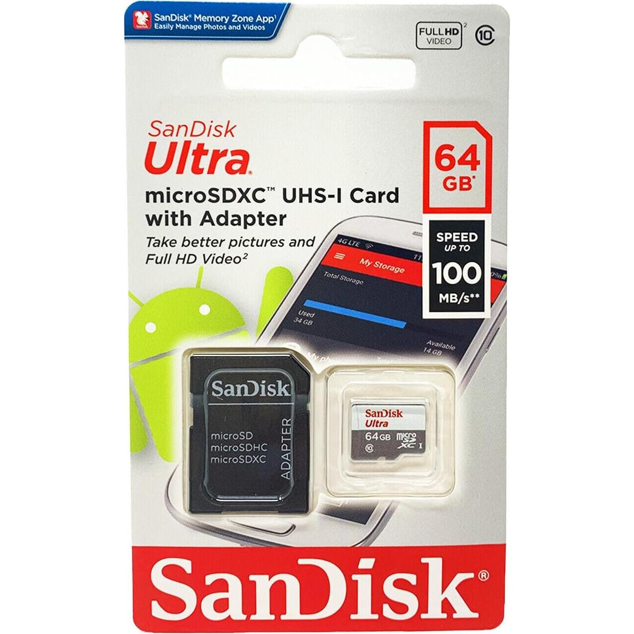 Tarjeta de Memoria MicroSD SanDisk 64GB Hecho para Amazon