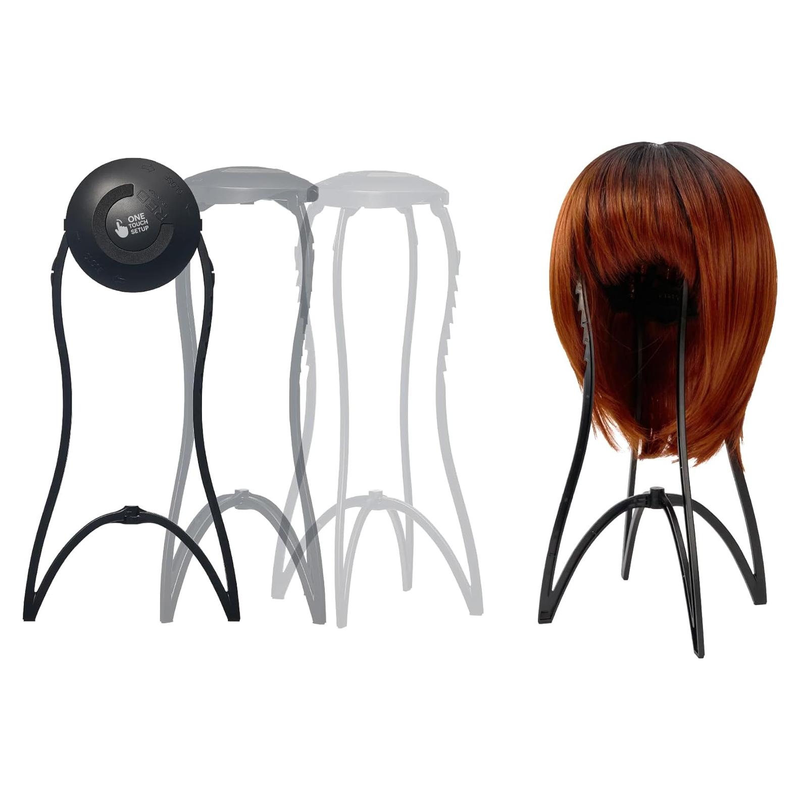 Soporte de Peluca Plegable Red by Kiss 43 cm Antideslizante