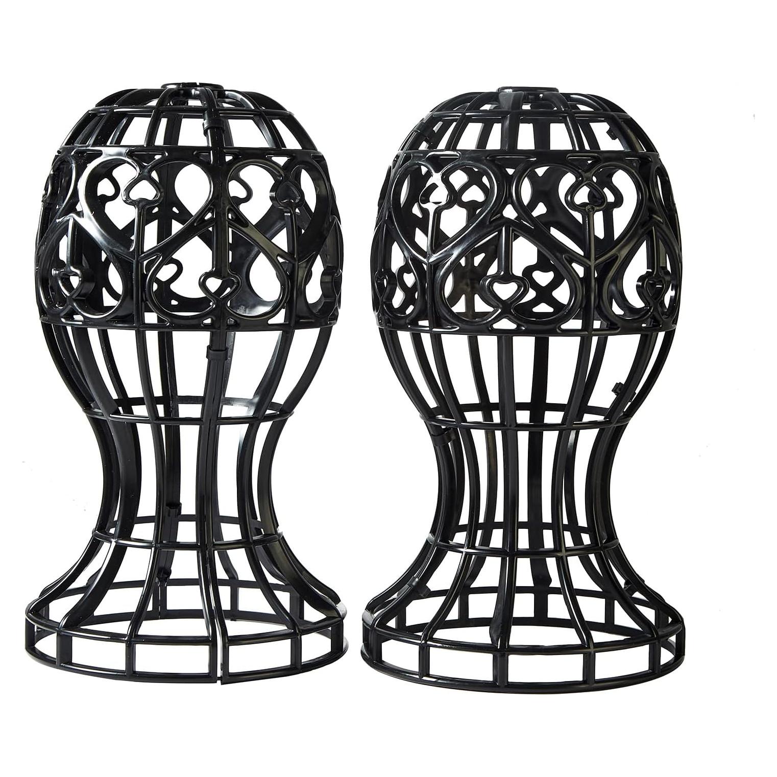 Soporte para Peluca MoyRetty 2 Piezas Plástico Negro 30x17x10cm