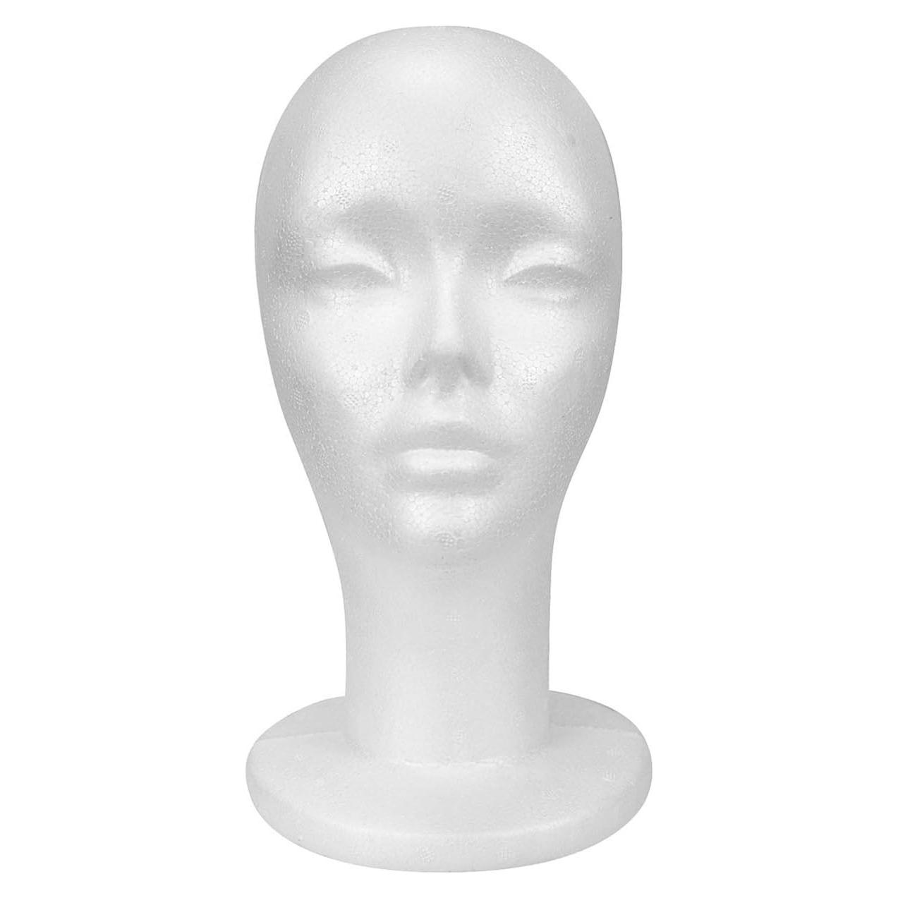 Cabeza de Maniquí de Estireno Glam21USA 29 cm para Pelucas y Manualidades