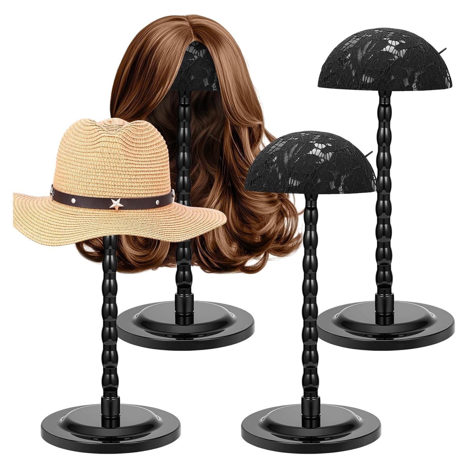 Soporte para Pelucas Geelin - 4 Piezas Antideslizantes 35.1 cm Negro