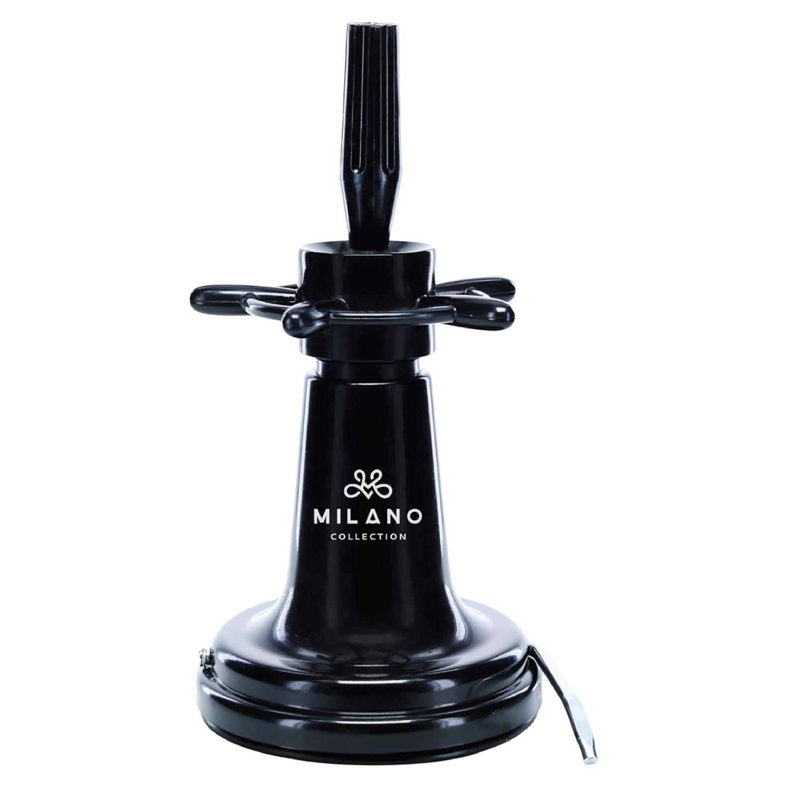 Soporte de Mesa de Succión Milano Collection para Pelucas - Negro