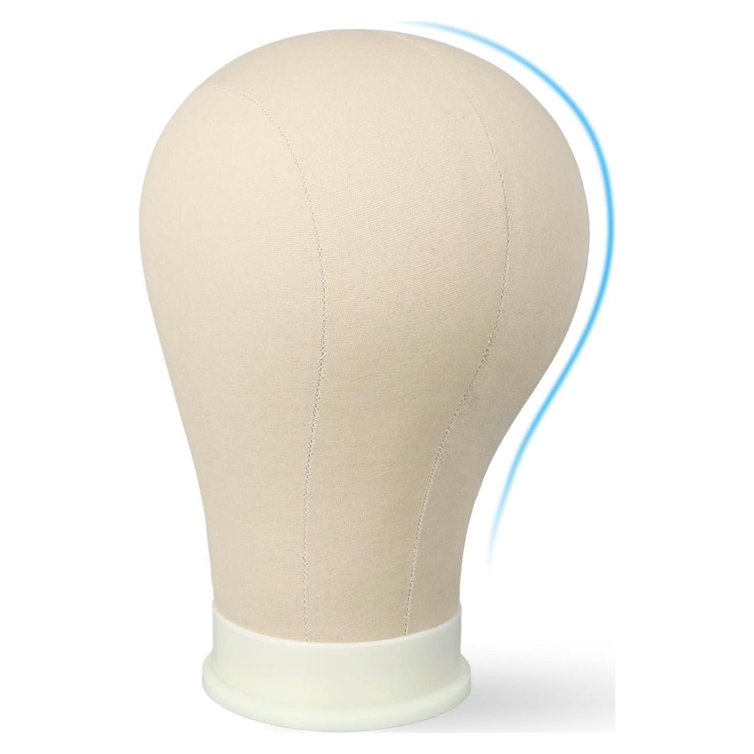 Cabeza de Peluca 55.88 cm Zhiqian Maniquí Lienzo con Agujero