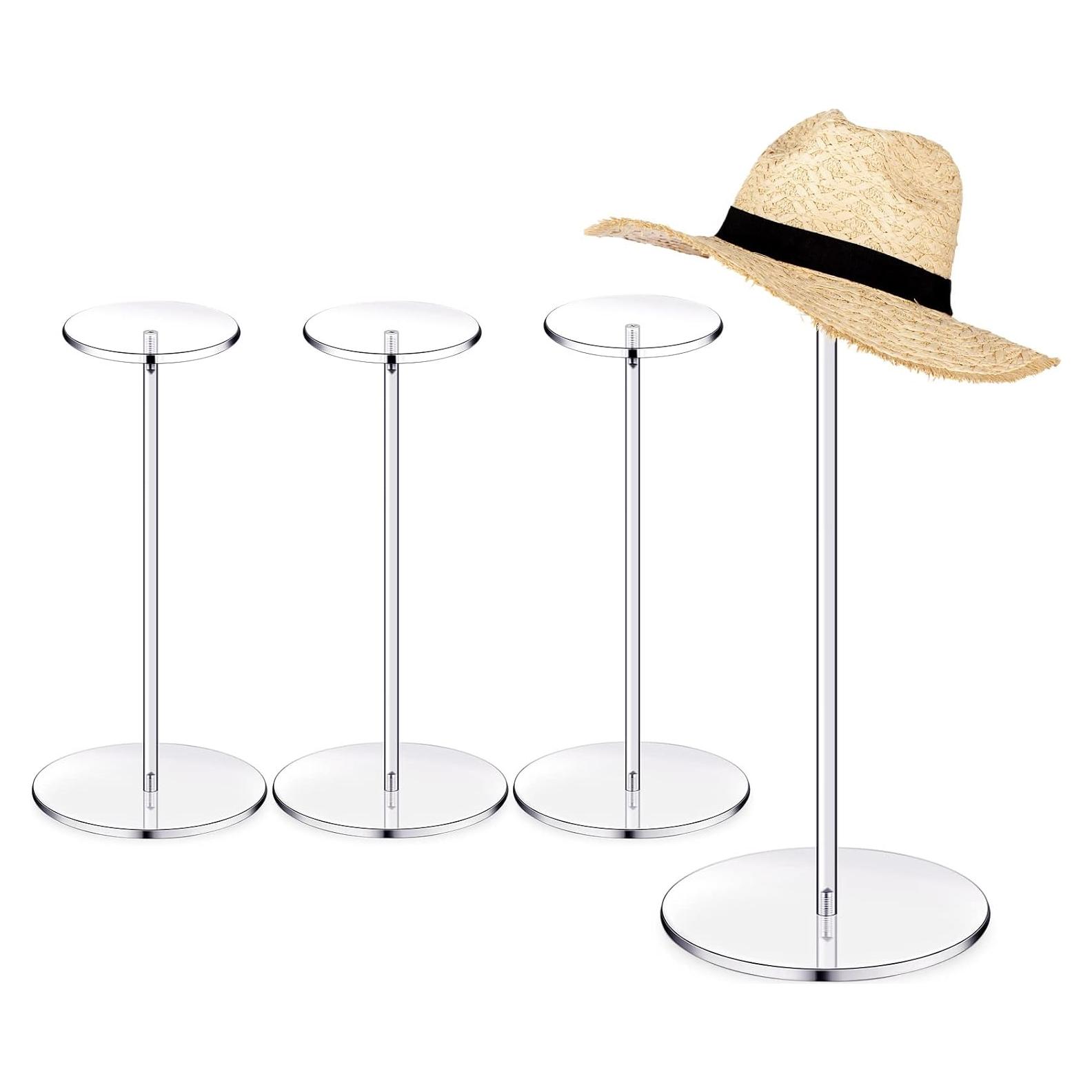 Soportes Acrílicos para Sombreros Chunful - Juego de 4 Piezas